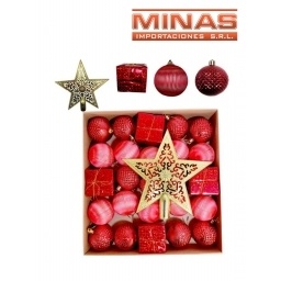 ESF. NAV X 25 PCS. + ESTRELLA,ROJO.
