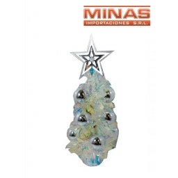 ARBOLITO DECORADO X 30 CM,BLANCO.