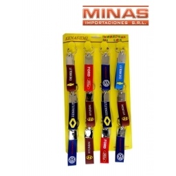 LLAVEROS X 12 UND.,MARCAS DE AUTO, $ 40 CU.