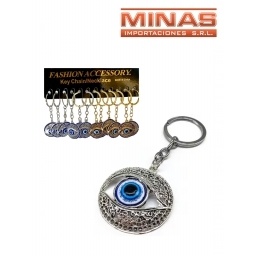 LLAVERO OJO TURCO X 12 UND, $ 30 CU.