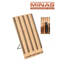 SOPORTE PARA 40 CAPSULAS NESPRESSO GUSTO DE 32 CM,BAMBU.