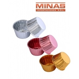 PIROTINES X 24 UND,5 CM X4 CM, DORADO,PLATEADO O  ROSA GOLD.