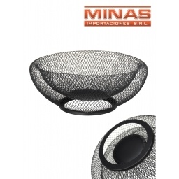 FRUTERO DE METAL DE 29 CM X 12 CM,NEGRO.