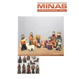 FIGURAS DE RESINA PARA PESEBRE DE 24 CM X 11 PCS.