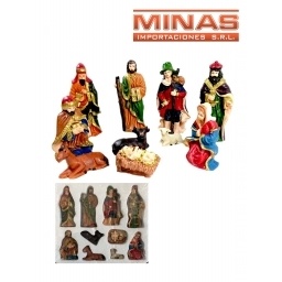 FIGURAS DE RESINA PARA PESEBRE DE 9 CM X 10 PCS.