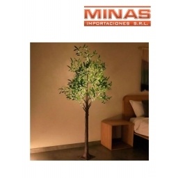 ARBOL LED DE 300 LUCES X 150 CM, OLIVO.
