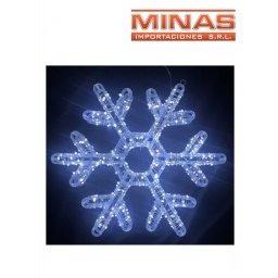 ADORNO LUMINOSO DE 45 CM X 5 CM,  8 POSICIONES CON 4 COLORES, COPO DE NIEVE.