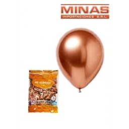 GLOBOS CROMADOS X 50 UND,COBRE.