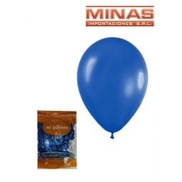 GLOBOS CROMADOS X 50 UND,AZUL.
