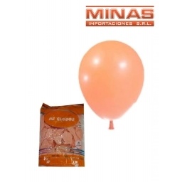 GLOBOS PASTEL  X 50 UND,CORAL.