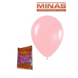 GLOBOS PASTEL  X 50 UND,ROSA VIEJO.