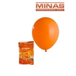 GLOBOS   X 50 UND,NARANJA CLARO.