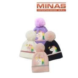 GORRO INF.GRUESO,UNICORNIO.