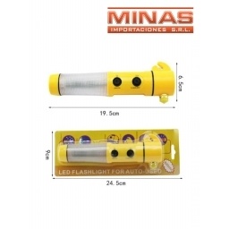 MARTILLO DE ESCAPE + LINTERNA, 4 EN 1.