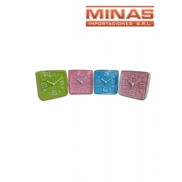 RELOJ DESP.  X 9 CM,CUADRADO.