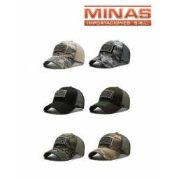 GORROS DE VISERA DE ALGODON , BANDERA,DE BUENA CALIDAD.