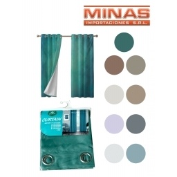 CORTINA P. VENTANA, GRUESA DE 140 CM X 240 CM, 9 COLORES.