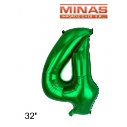 GLOBO N 4, DE 32 EN BOLSA,VERDE.
