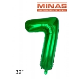 GLOBO N 7, DE 32 EN BOLSA,VERDE.