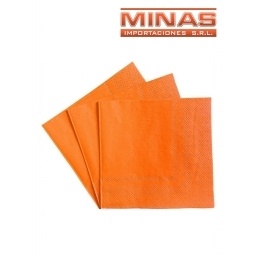 SERVILLETAS  DESCARTABLES  X  20 UND,NARANJA.