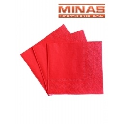 SERVILLETAS  DESCARTABLES  X  20 UND,ROJO.