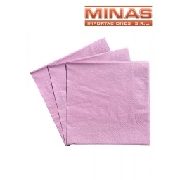 SERVILLETAS  DESCARTABLES  X  20 UND,ROSADO.