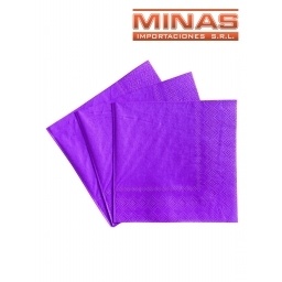 SERVILLETAS  DESCARTABLES  X  20 UND,VIOLETA.