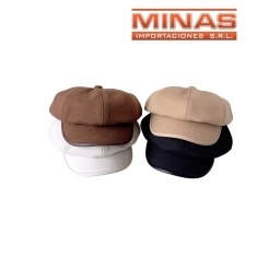 BOINA PARA DAMA SIMIL PANA, TALLE 58, 4 COLORES.