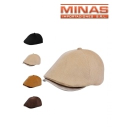 BOINA PARA CABALLERO DE PANA, TALLE 58, 4 COLORES.
