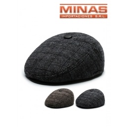 BOINA PARA CABALLERO DE PAO FORRADA,MINI CUADRILLE, TALLE 5758, 3 COLORES.