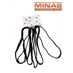 VINCHAS NEGRAS DE 1 CM X 20 CM X 6 UND, SOLO NEGRO, $ 30 CU.