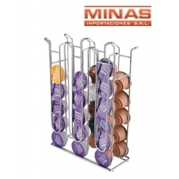 SOPORTE PARA 36 CAPSULAS DOLCE G. X 33 CM, VERTICAL.