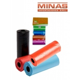 ROLLO DE BOLSAS HIGIENICAS DE PERRO X 4 UND.