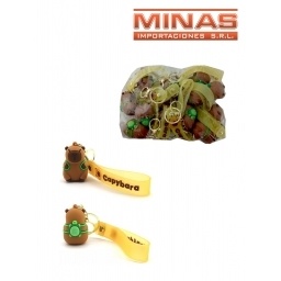 LLAVERO DE 5 CM X 12 UND,CAPIBARA, $ 70 C/U.