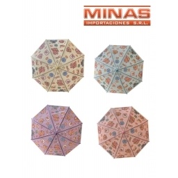 PARAGUA INFANTIL DE 8 VARILLAS X 50 CM, CAPIBARA