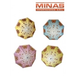 PARAGUA INFANTIL DE 8 VARILLAS X 50 CM, CAPIBARA.