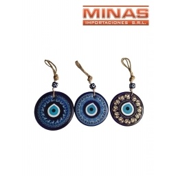 ADORNO X 24 CM PARA COLGAR, OJO TURCO, 3 DISEOS.