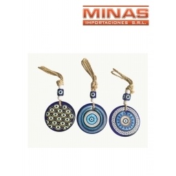 ADORNO X 20 CM PARA COLGAR, OJO TURCO, 3 DISEOS.