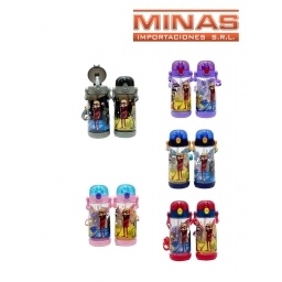 BOTELLA INFANTIL X 450 ML,BRAINROT, 5 DISEOS.