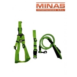 CORREA CON COLLAR Y PECHERA PARA PERRO