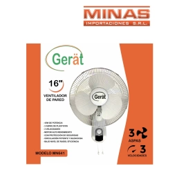 VENTILADOR DE 16, 45 W X 12 UNIDADES, PARA COLGAR, COLOR BLANCO, CU USD 30,70 (AHORRO USD 33,50).