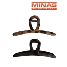 PINZAS BANANA DE 12 CM X 12 UND,ANIMAL PRINT 2 TONOS, $ 35 CU.