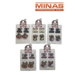 COLITAS X 2 + 2  PINCITAS X 12 UND, CAPIBARA, $ 55 C/U.