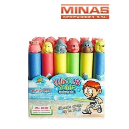 LANZADOR DE AGUA 35 CM X 5 CM X 24 UND,ANIMALES  $ 95 CU.