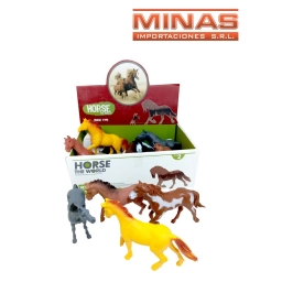 CABALLOS SURTIDOS DE 13 CM X  12 PCS, $ 65 CU.