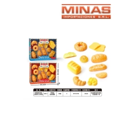 SET DE PANADERIA CON 13 PANES SURTIDOS.