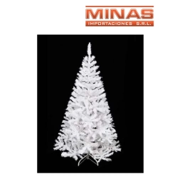 ARBOL STANDARD BLANCO X 90 CM, 80 RAMAS, CON BASE DE PLASTICO.