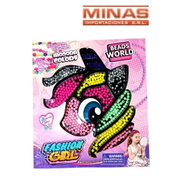 KIT DE CUENTAS PARA ARMAR BIJUTERIE, UNICORNIO.