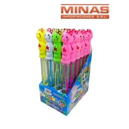 BURBUJERO DE 25 CM X 24 UND,GATITA, $ 16 CU.