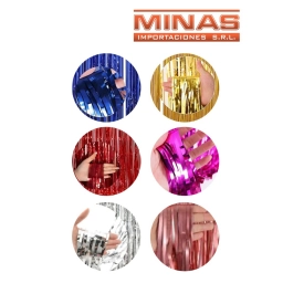 CORTINA DE FIESTA 1 M X 2 M.,SURTIDAS.